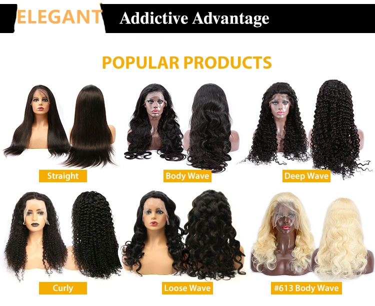 13X4 4X4 13X6 360 Transparent HD Lace Front Human Hair Wigs, Unprocessed Brazilian Virgin Hair Free Part Wig