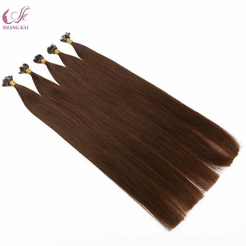 Luxury Quality Double Drawn 100% Human Hair Flat Tip Indian Remy Hair