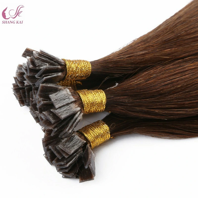 Luxury Quality Double Drawn 100% Human Hair Flat Tip Indian Remy Hair