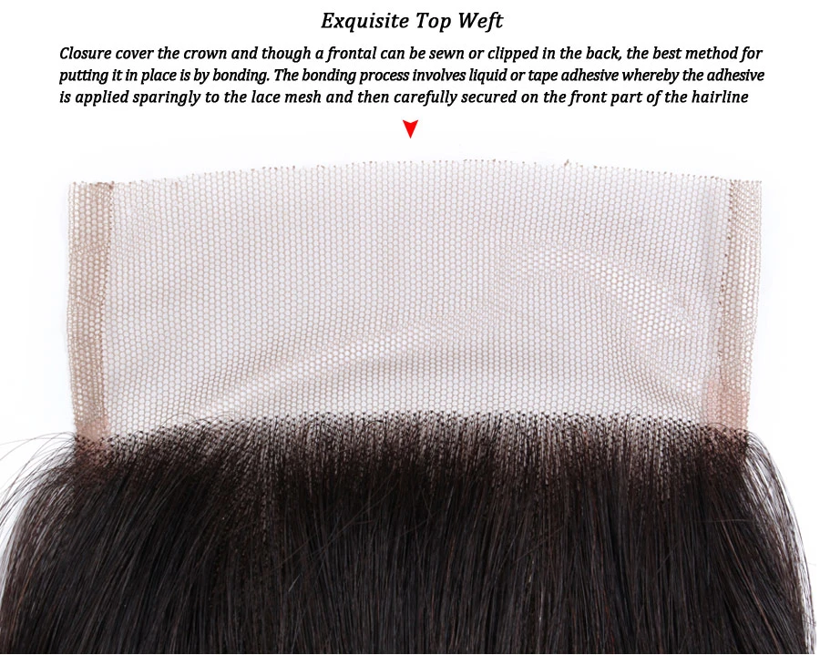 100% Unprocessed Virgin Brazilian Hair 13*4 Frontal Human Hair Lace Closure
