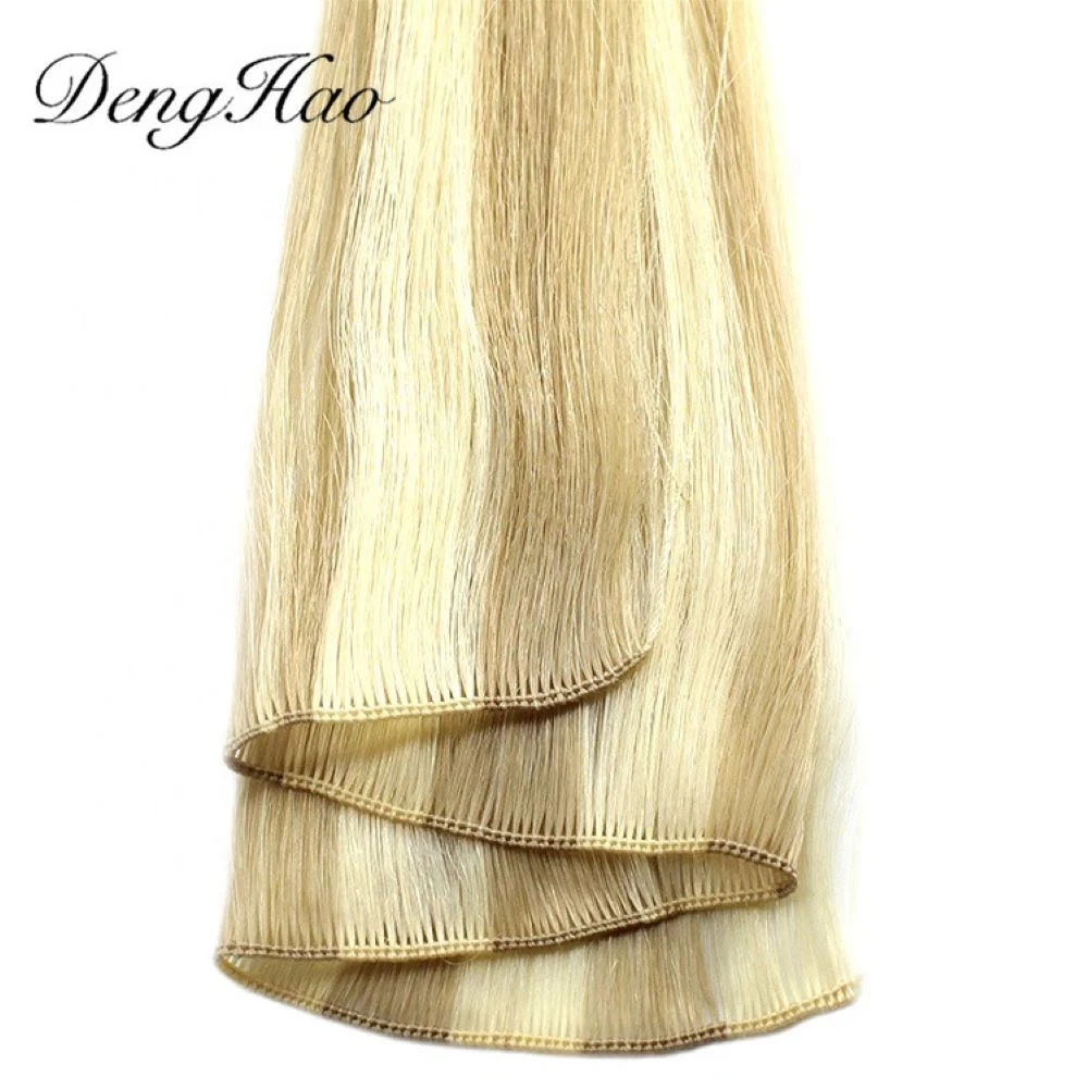 Full Cuticle Aligned Hair Hand Tied Virgin Indian Remy Hair Weft