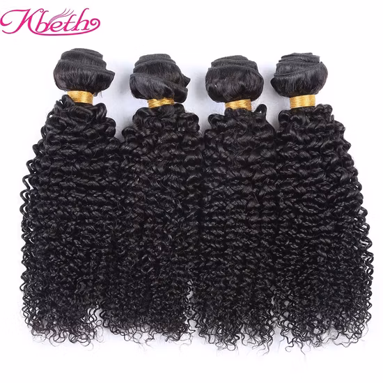 Kbeth LAN-Daisy Peruvian Jerry Curly Human Hair Bundles in Wholesale Remy Human Hair Weave Kinky Curly Bundles 8" -18" Inches Ready to Ship