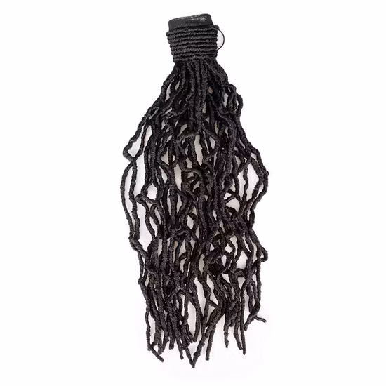 Daily Natural Long Straight Black Ponytail for Women Hair Piece Drawstring Synthetic Ponytail Hair Extension