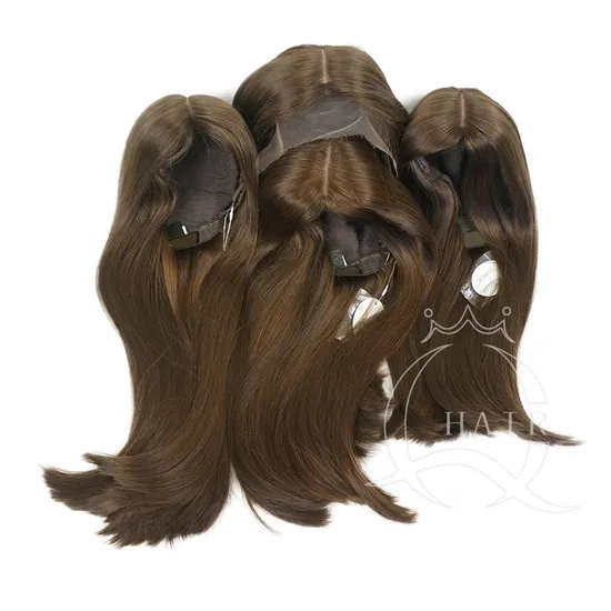 High Qualty Virgin Hair Made Natural Hair Color Series Silk Top Jewish Wigs Kosher Wig Human Hair Wig